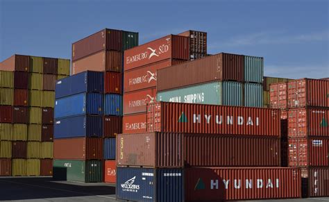 cargo containers for international shipping.